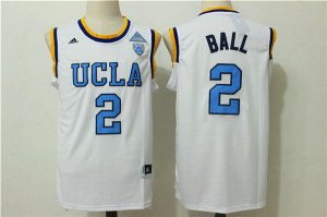 Maillot De Basket NCAA University of California at Los Angeles Langzuo Bauer 0 Blanc